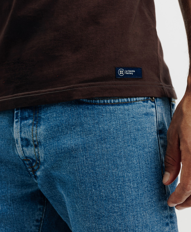 Tee-shirt Homme Icare Marron Coton Bio - La Gentle Factory Tee-shirt Homme Icare Marron Coton Bio - La Gentle Factory