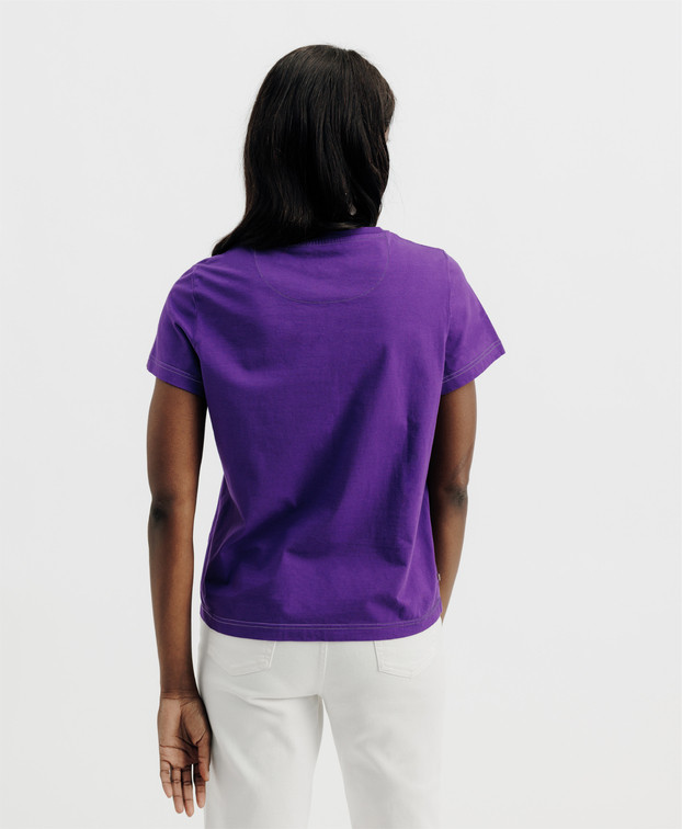 Tee-shirt Femme Ida Violet Coton Bio - La Gentle Factory