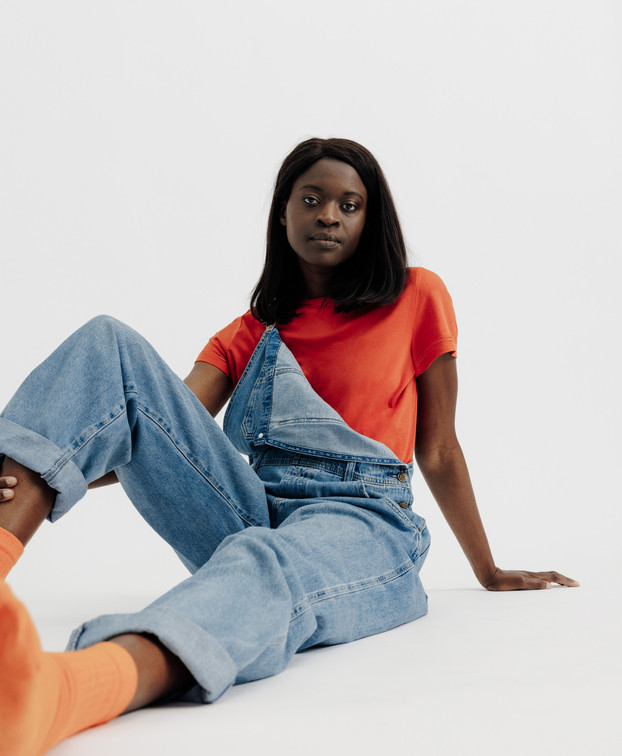 Tee-shirt Femme Ida Orange Coton Bio - La Gentle Factory