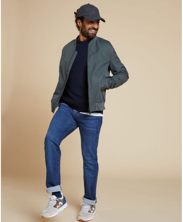 Blouson Neil crossover en matière recyclée kaki - ADRESSE Paris