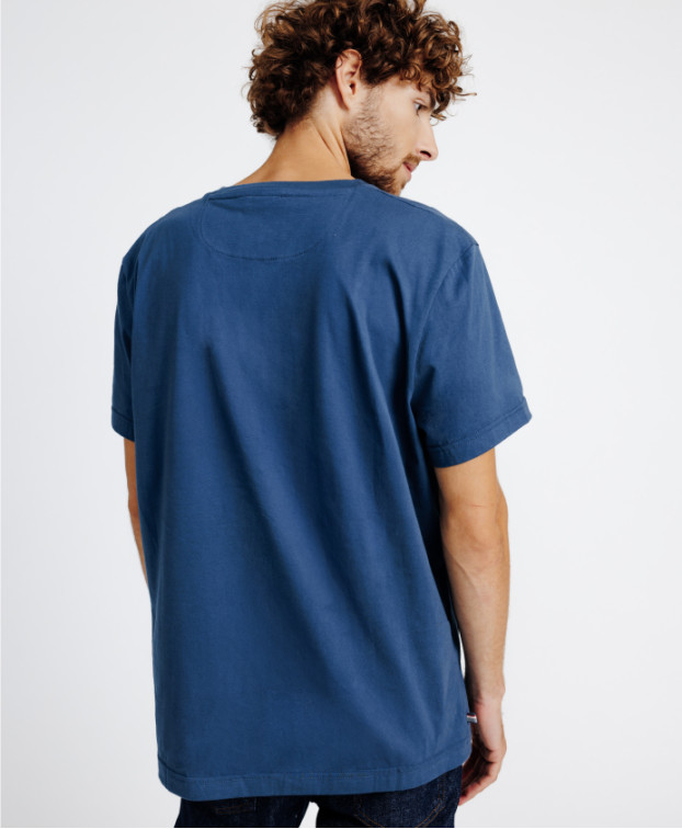 Tee-shirt Homme Icare Bleu Gris Bio - La Gentle Factory