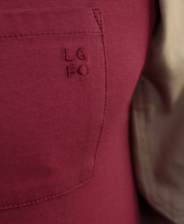 Tee-Shirt  Esteban bordeaux  Made In France Homme Coton bio - La Gentle Factory
