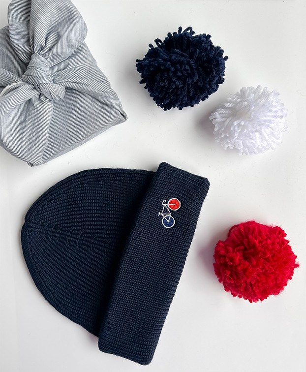 Bonnet Made In France Marine - La Gentle Factory Bonnet Made In France Marine - La Gentle Factory