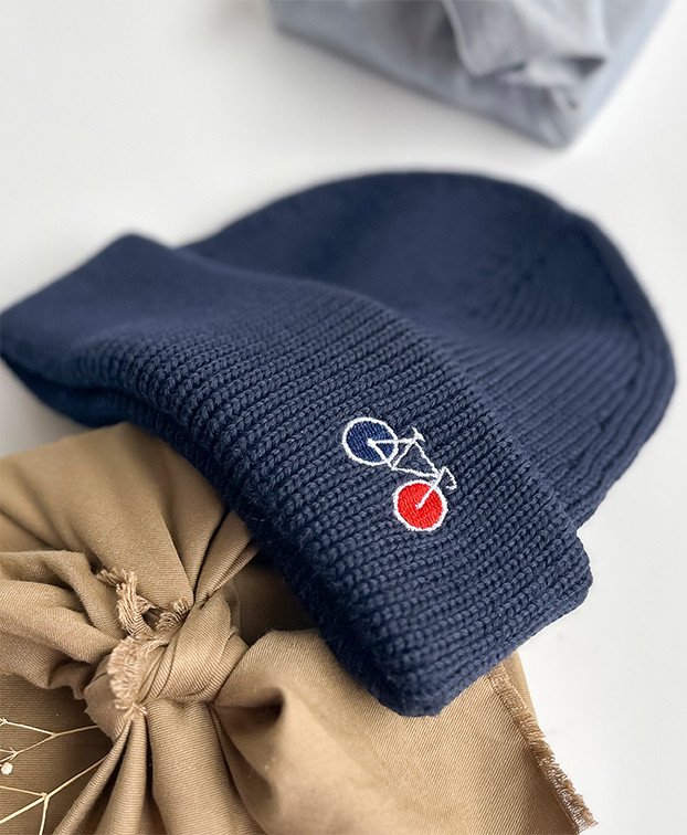 Bonnet Made In France Marine - La Gentle Factory Bonnet Made In France Marine - La Gentle Factory