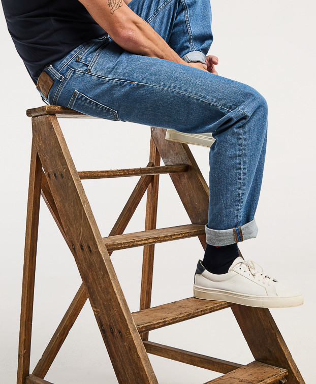 Dorian Jean droit stone en coton bio Dorian Jean droit stone en coton bio