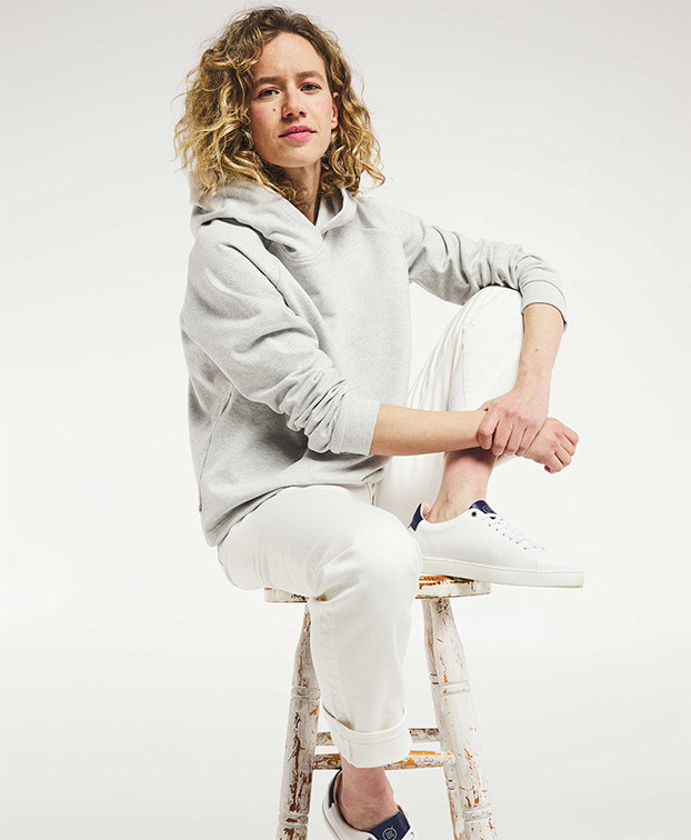 Céleste, le sweat à capuche femme - Gris Chiné Clair Céleste, le sweat à capuche femme - Gris Chiné Clair
