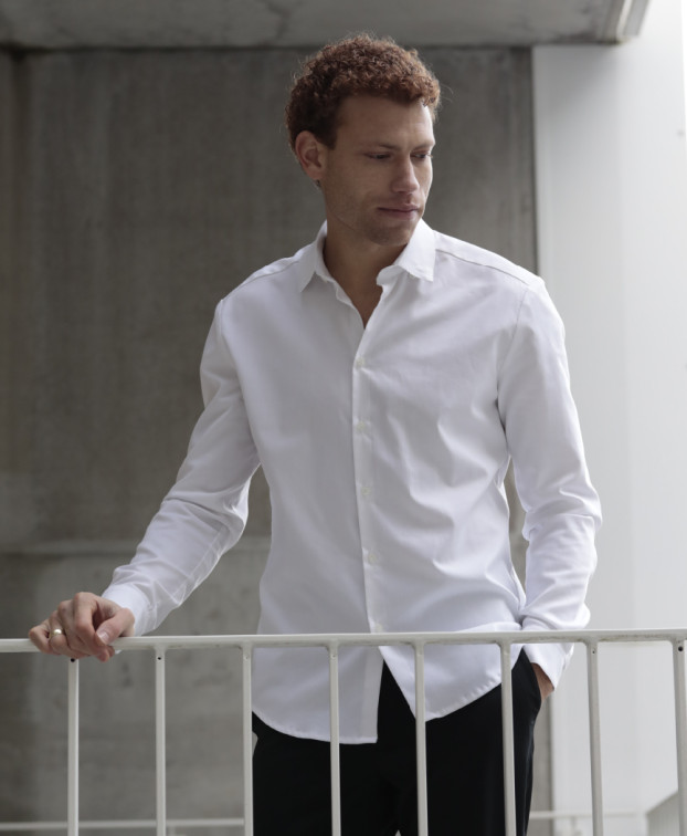 Chemise Made In France Homme Graham Blanche - La Gentle Factory Chemise Made In France Homme Graham Blanche - La Gentle Factory