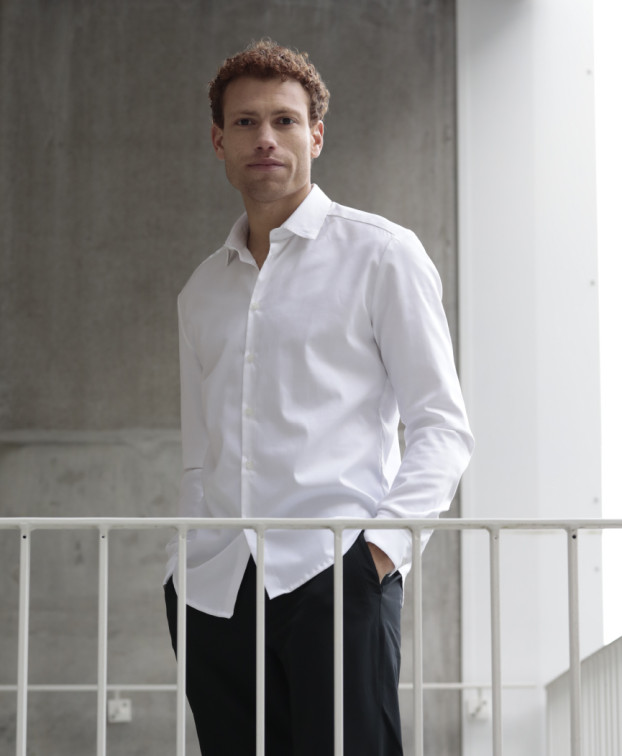 Chemise Made In France Homme Graham Blanche - La Gentle Factory Chemise Made In France Homme Graham Blanche - La Gentle Factory