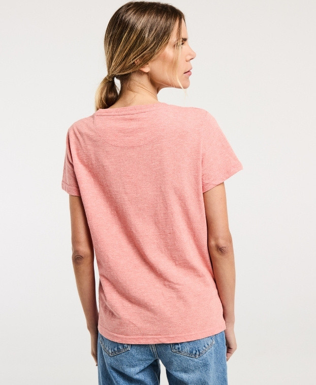 T-shirt Brune Made In France Femme Orange - La Gentle Factory T-shirt Brune Made In France Femme Orange - La Gentle Factory
