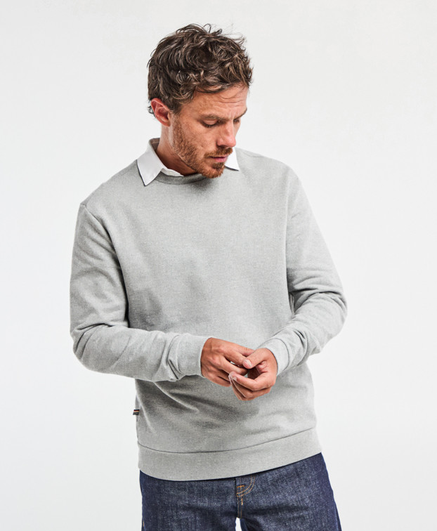 Sweat Français Homme Made In France & Recyclé Alan Gris - La Gentle Factory Sweat Français Homme Made In France & Recyclé Alan Gris - La Gentle Factory