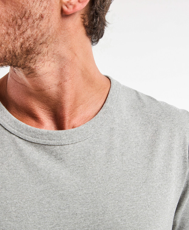 T Shirt Made In France Homme Recyclé Augustin Gris - La Gentle Factory