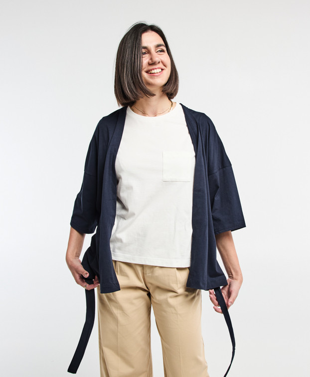 Veste Made In France Bio Kim Bleu - La Gentle Factory