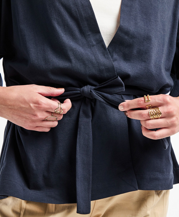 Veste Made In France Bio Kim Bleu - La Gentle Factory