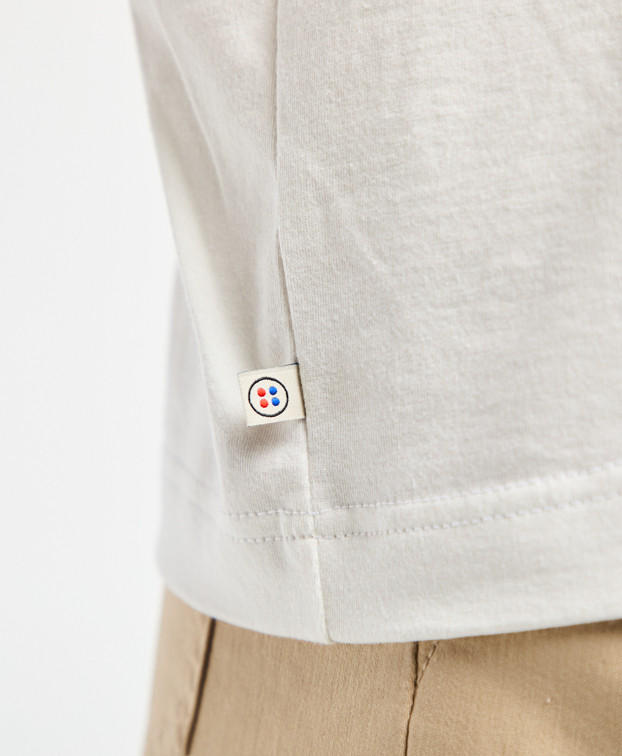 Tee-shirt écru femme à poche Made In France - La Gentle Factory