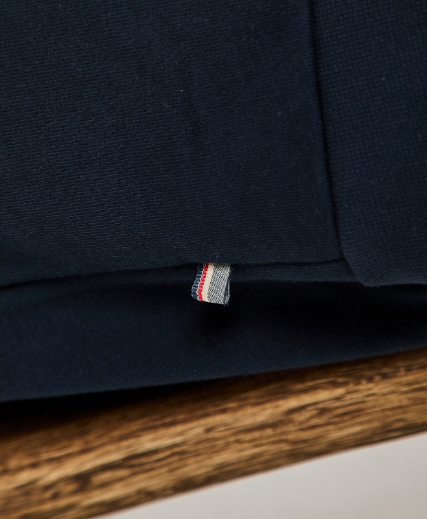 Sweat Benoit bleu marine brodé Made In France - La Gentle Factory Sweat Benoit bleu marine brodé Made In France - La Gentle Factory