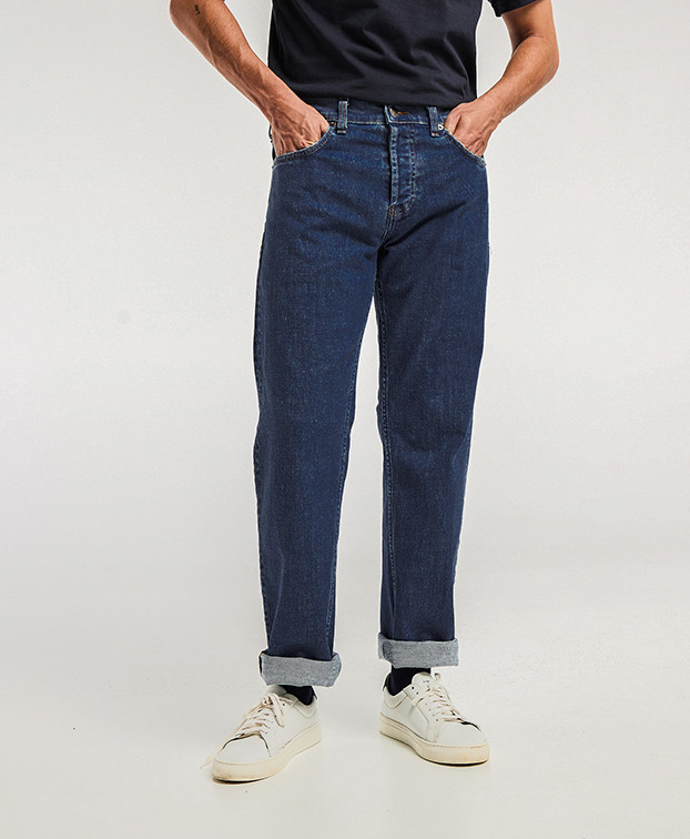 Dorian Jean droit stone en coton bio