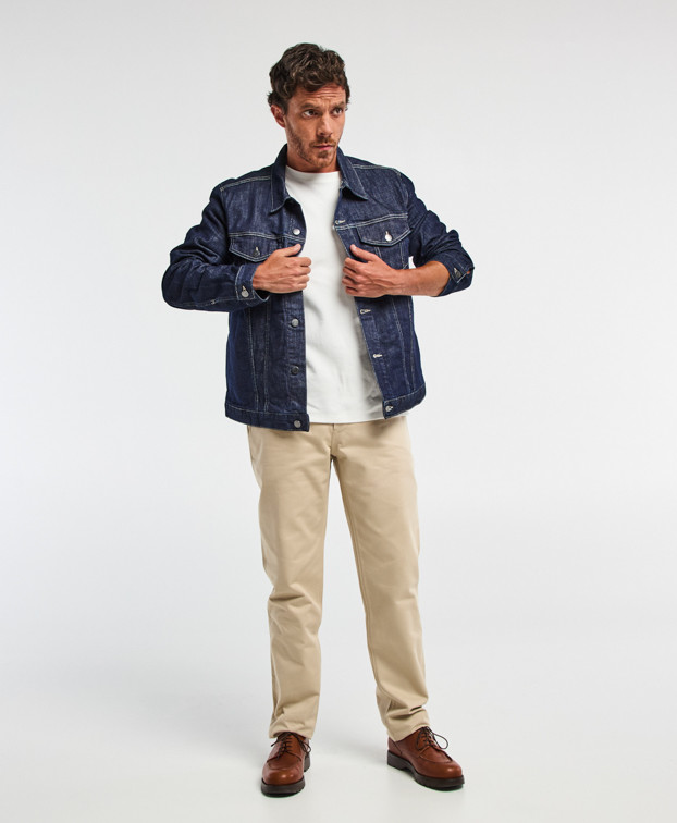 Veste Made In France Mixte Coton Bio Victor Denim - La gentle Factory