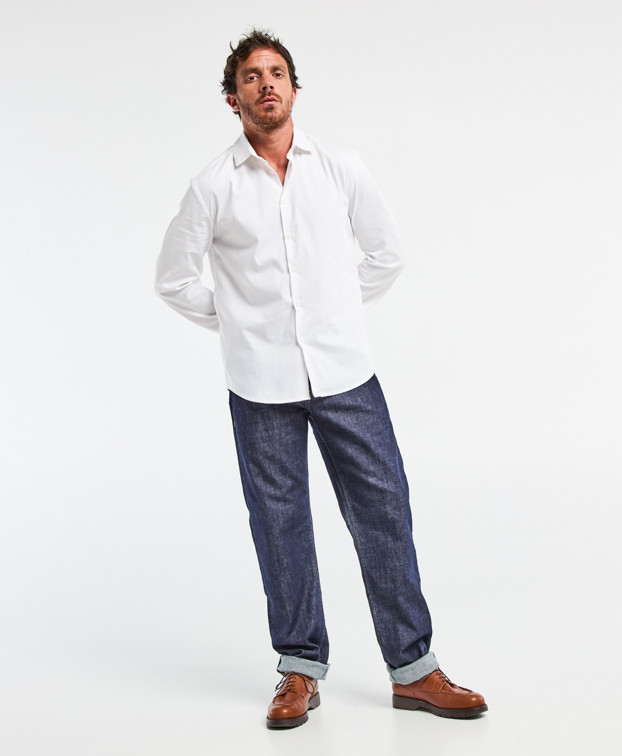 Chemise Made In France Homme Graham Blanche - La Gentle Factory Chemise Made In France Homme Graham Blanche - La Gentle Factory