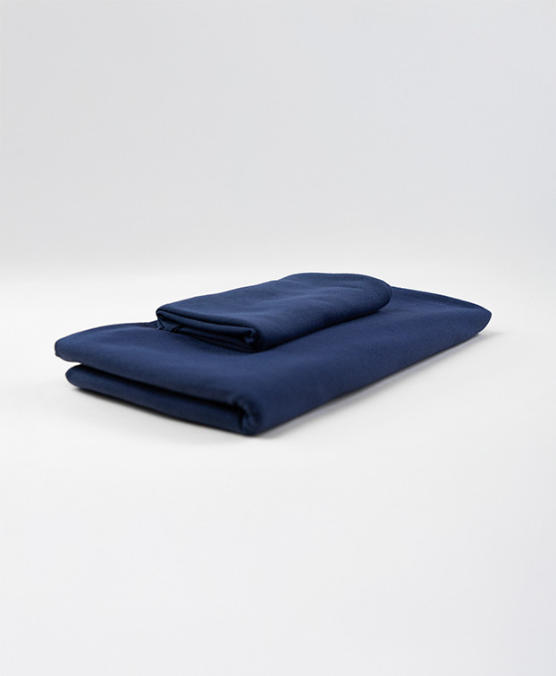 Jersey bleu indigo foncé en coton bio Jersey bleu indigo foncé en coton bio