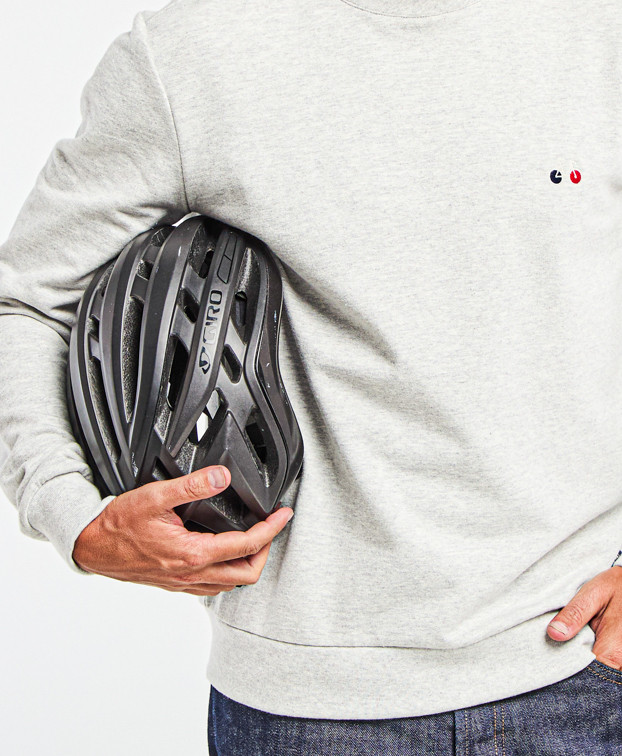 Sweat Made In France Homme Recyclé Basile gris - La Gentle Factory Sweat Made In France Homme Recyclé Basile gris - La Gentle Factory
