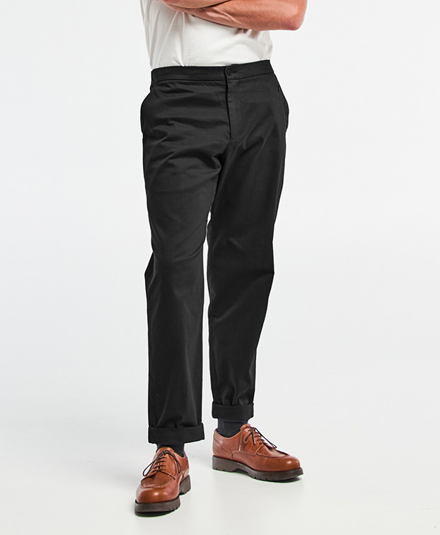 Pantalon Fleming Coton noir Made in France - La Gentle Factory