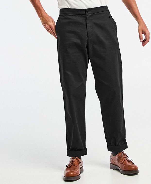 Pantalon Fleming Coton noir Made in France - La Gentle Factory