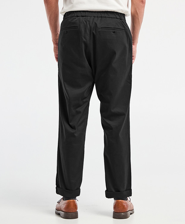 Pantalon Fleming Coton noir Made in France - La Gentle Factory