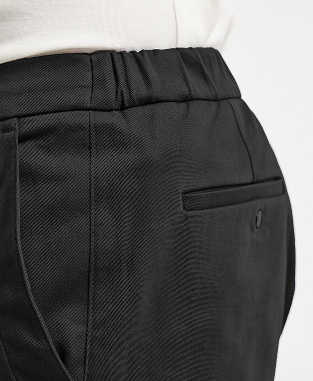 Pantalon Fleming Coton noir Made in France - La Gentle Factory