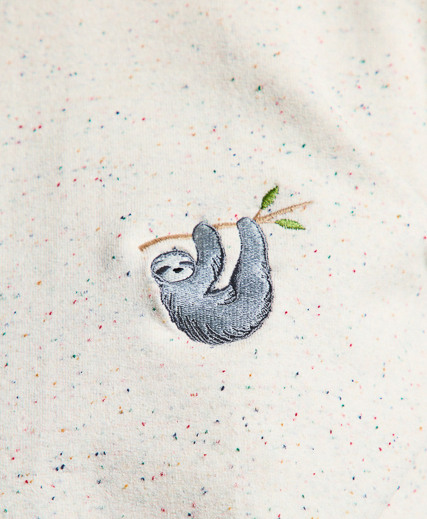 Sweat femme Bérénice Brodé Paresseux Made In France - La Gentle Factory