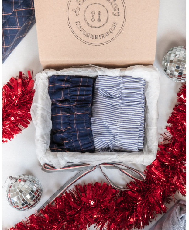 Coffret caleçons Côme en coton made in France - La Gentle Factory