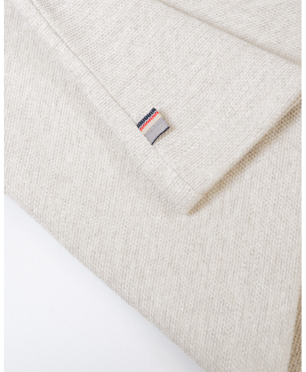 Tee-shirt Homme Isao Lourd Piqué Beige Coton Recyclé - La Gentle Factory