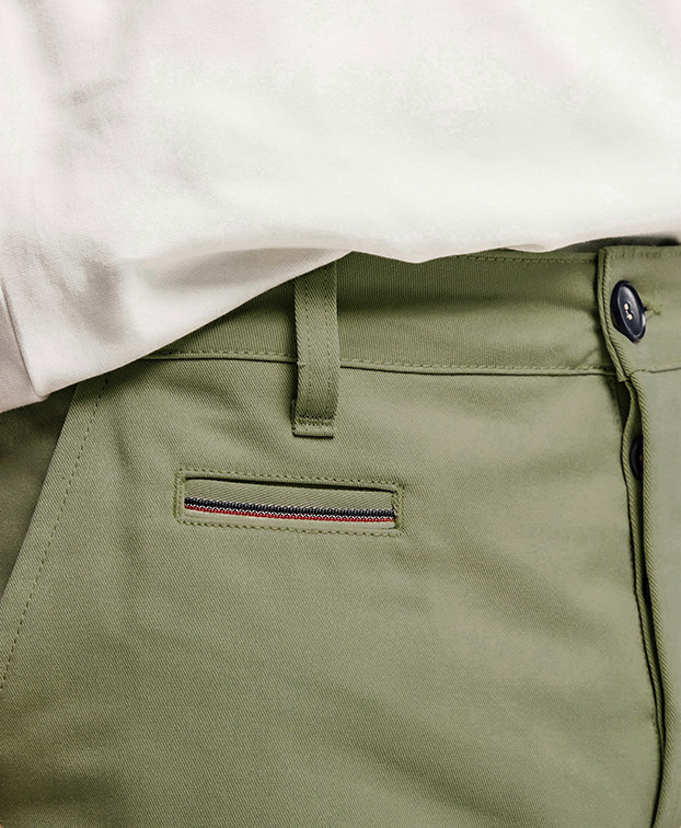 Pantalon Made In France Homme Chino Leon vert olive - La Gentle Factory