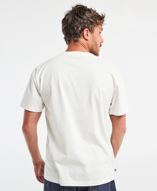 Tee-shirt Prodige "Bon Appétit" écru en coton bio - La Gentle Factory