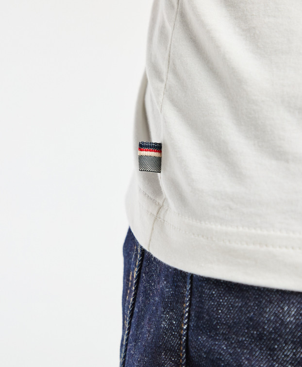 Tee-shirt Prodige "Bon Appétit" écru en coton bio - La Gentle Factory