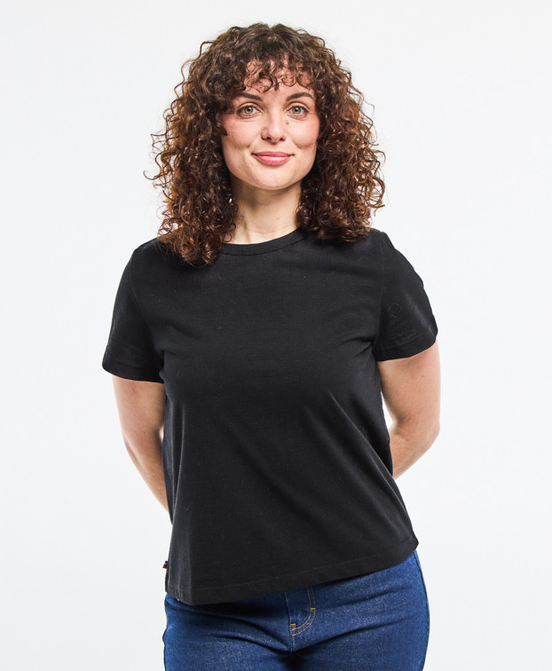 T-Shirt Made In France Femme Recyclé Noir - La Gentle Factory