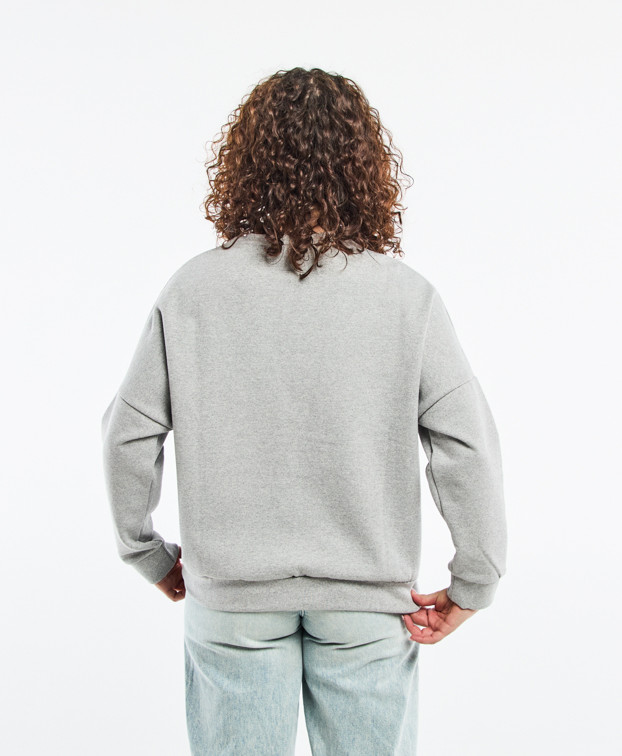 Sweat Français Femme Made In France & Recyclé Anaïs Gris - La Gentle Factory