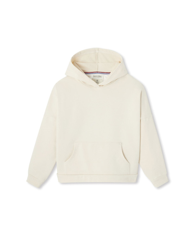 Sweat à capuche Made In France Femme Célia écru - La Gentle Factory