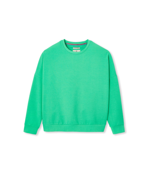 Sweat Femme Made In France Coton Bio Heidi Vert - La Gentle Factory