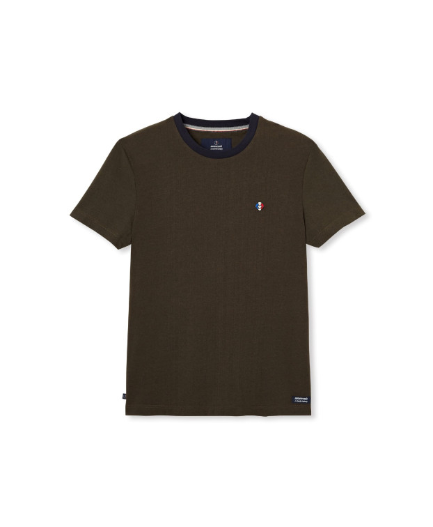 T Shirt Made In France Recyclé Tristan Kaki - La Gentle Factory