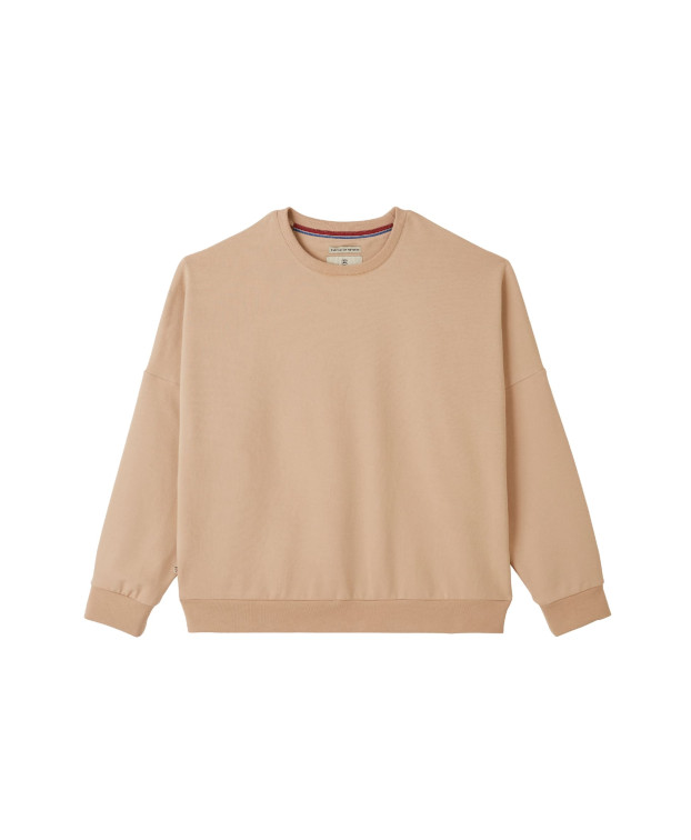 Sweat Femme Made In France Coton Bio Heidi Sable- La Gentle Factory