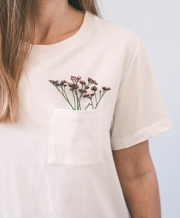 T Shirt Made In France Coton Bio Pauline Ecru - La Gentle Factory T Shirt Made In France Coton Bio Pauline Ecru - La Gentle Factory