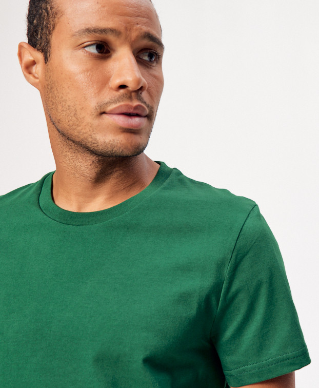 T Shirt Coton Bio Fabriqué En France Icare Vert - La Gentle Factory