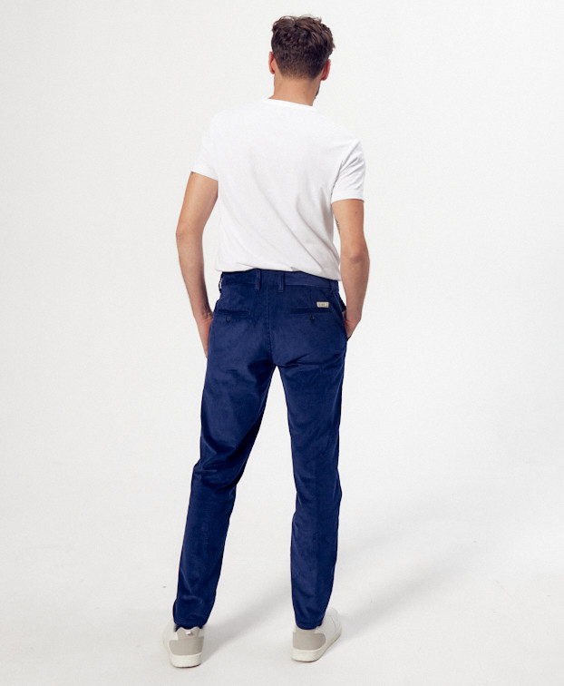 Pantalon Made In France Homme Chino Caleb bleu - La Gentle Factory