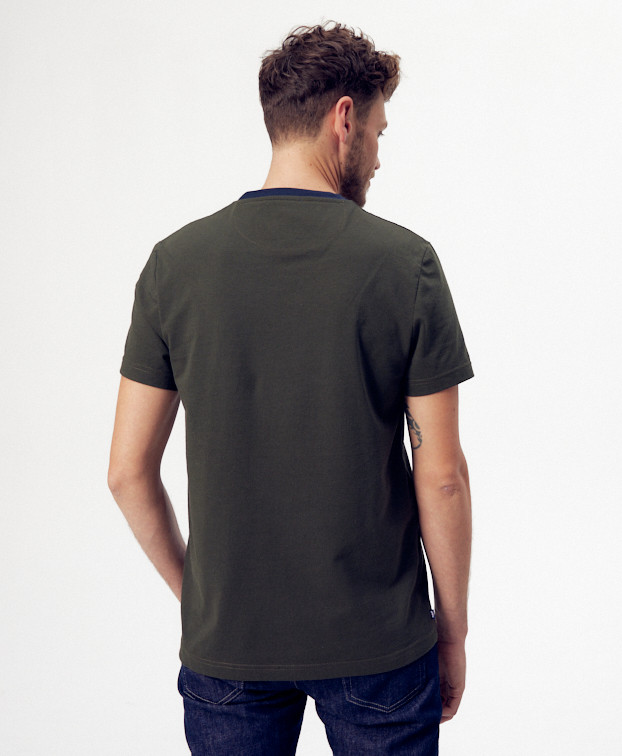 T Shirt Made In France Recyclé Tristan Kaki - La Gentle Factory