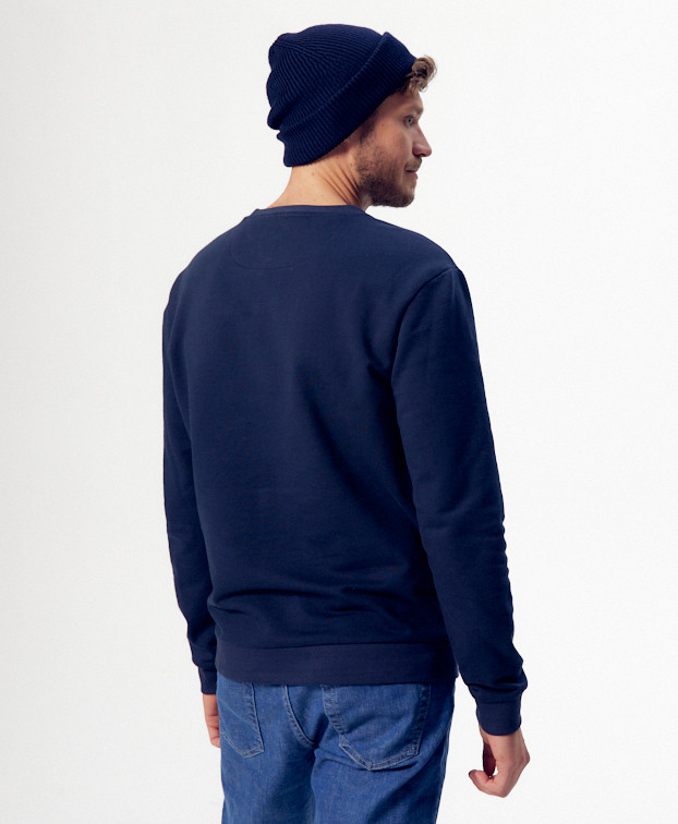 Sweat Made In France Homme Bio Basile Bleu - La Gentle Factory