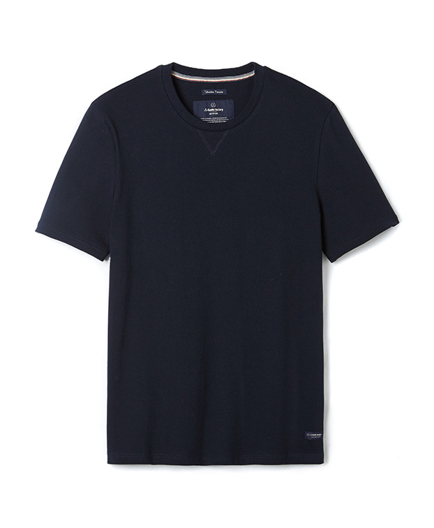 T Shirt Made In France Coton Bio Tedy Bleu - La Gentle Factory T Shirt Made In France Coton Bio Tedy Bleu - La Gentle Factory