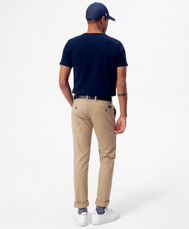 Pantalon Made In France Homme Chino Carlos Léger Beige - La Gentle Factory