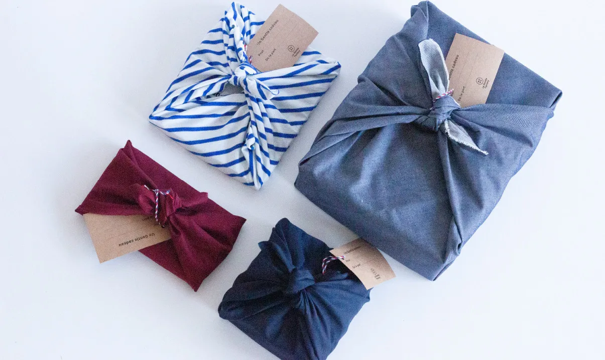 Pour Noël, préférez les emballages Furoshikis 0 déchet !  